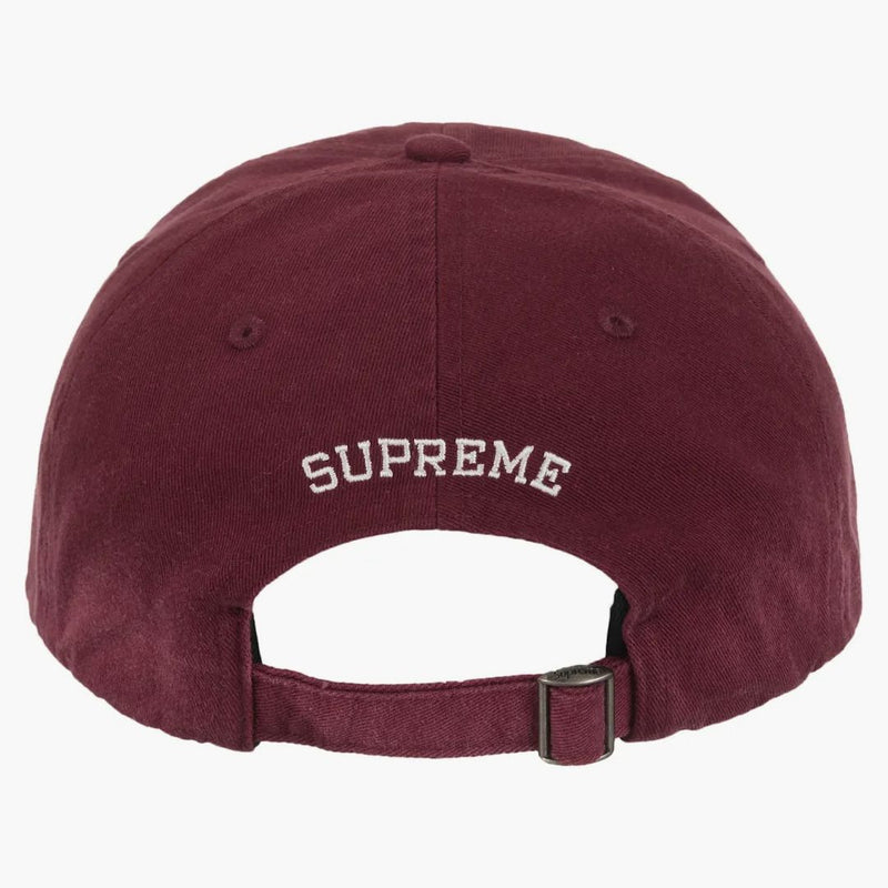 Supreme Leather Applique 6-Panel Red