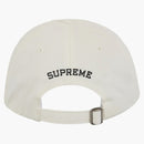Supreme Leather Applique 6-panel White