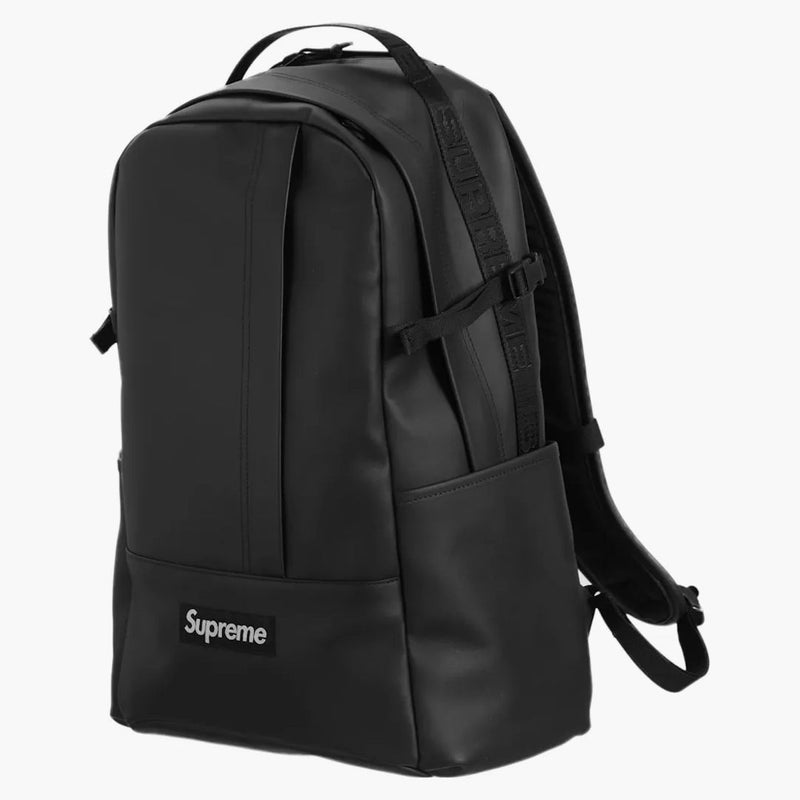 Supreme Leather Backpack Black
