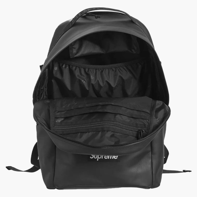 Supreme Leather Backpack Black