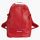 Supreme Leather Backpack Red