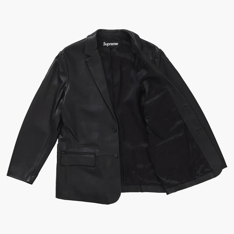 Högsta läder blazer svart