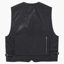 Supreme Leather Cargo Vest Black