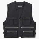 Supreme Leather Cargo Vest Black