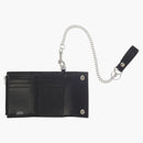Supreme Leather Chain Wallet Black