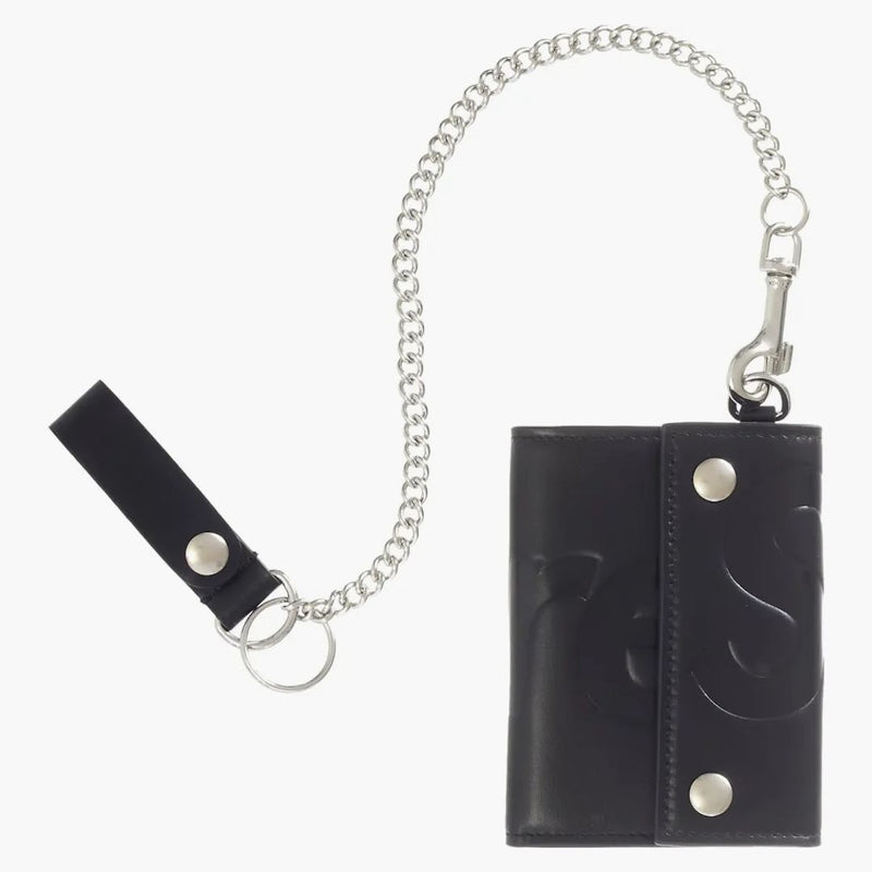Supreme Leather Chain Wallet (fw25) Black