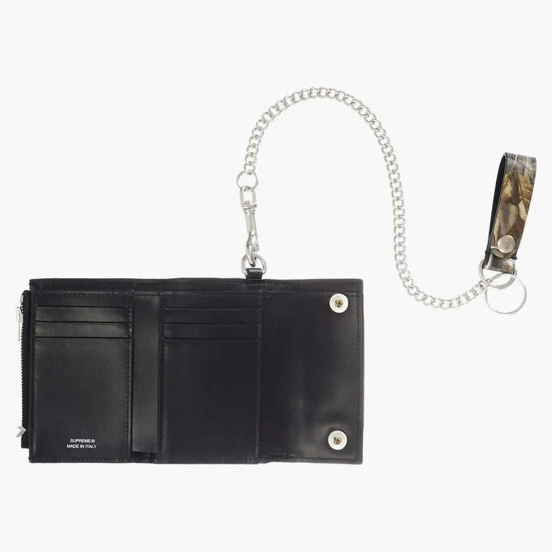 Supreme Leather Chain Wallet (fw25) Realtree Hardwoods Camo