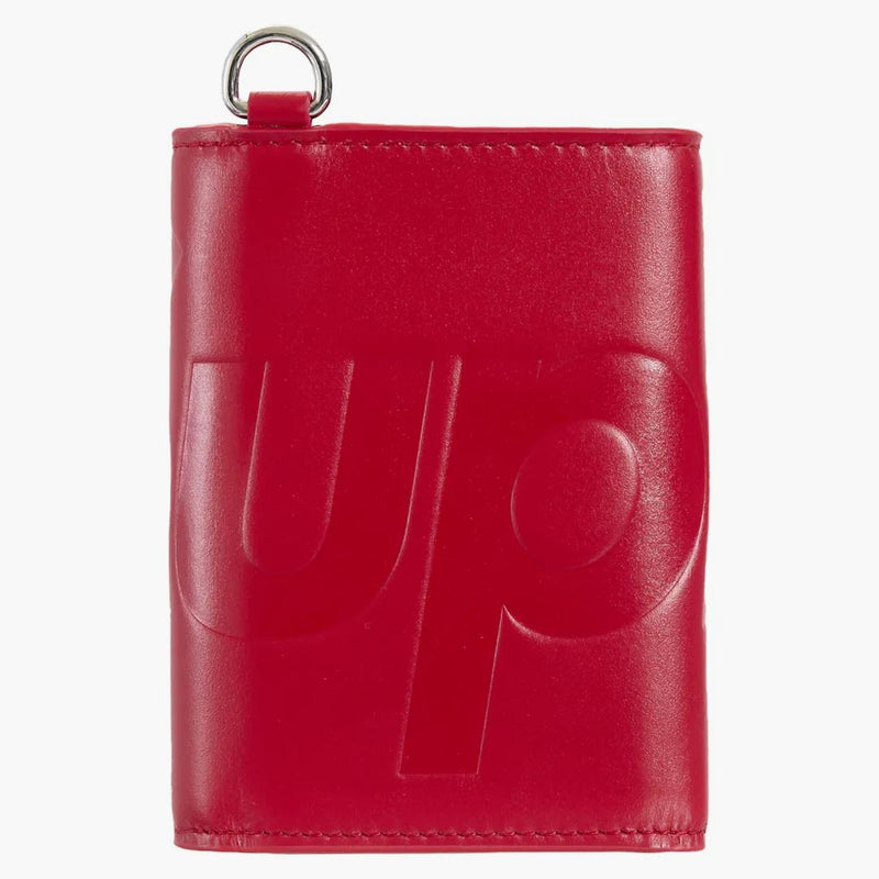 Supreme Leather Chain Wallet (fw25) Red
