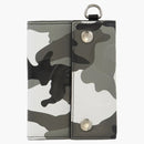 Supreme Leather Chain Wallet Snow Camo