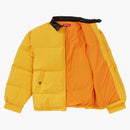 Supreme Leather Collar Puffy Jacket Yellow