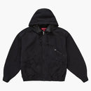 Supreme Leather Collar Utility Jacket FW24 Black