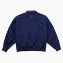 Supreme Leather Collar Utility Jacket FW24 Navy