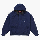 Supreme Leather Collar Utility Jacket FW24 Navy