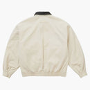 Supreme Leather Collar Utility Jacket FW24 Stone