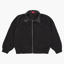 Supreme Leather Collar Utility Jacket (SS25) Black