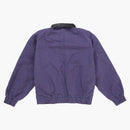 Supreme Leather Collar Utility Jacket (SS25) Blue Plaid