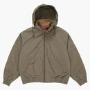 Supreme Leather Collar Utility Jacket (ss25) Olive