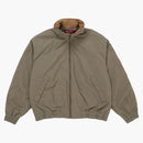 Supreme Leather Collar Utility Jacket (ss25) Olive