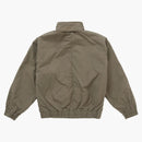 Supreme Leather Collar Utility Jacket (ss25) Olive