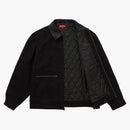 Supreme Leather Collar Work Jacket Black