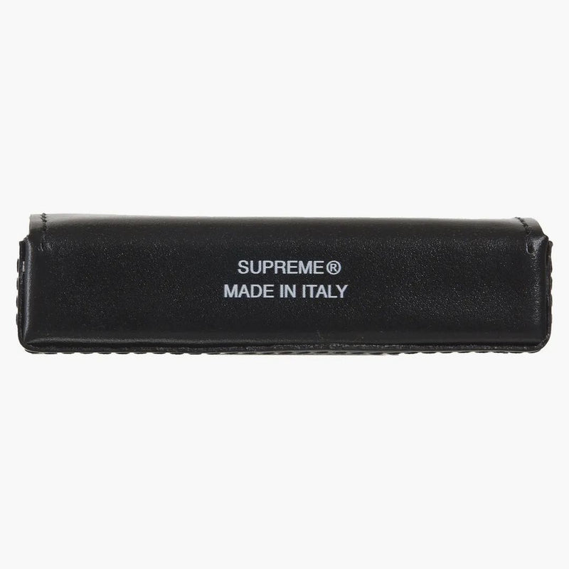 Supreme Leather Dice Set Black