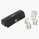 Supreme Leather Dice Set Black