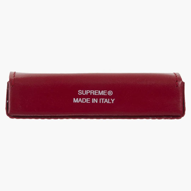 Supreme Leather Dice Set Red