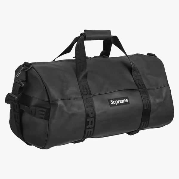 Supreme Leather Duffle Bag Black