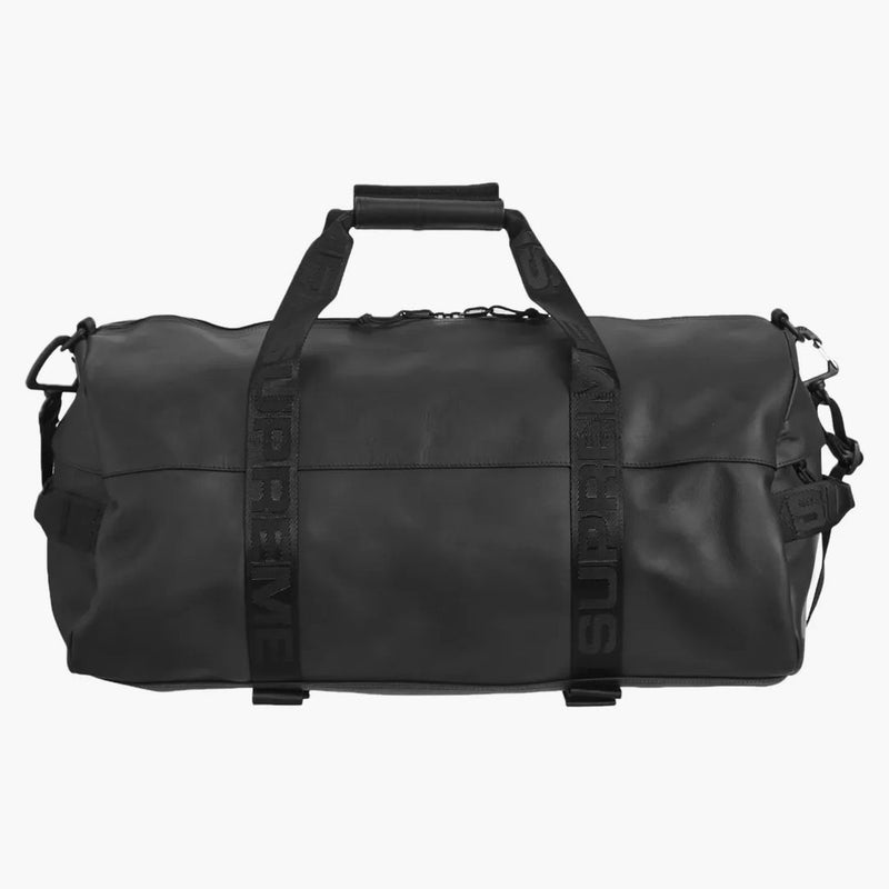 Nejvyšší kožená taška na duffle černá