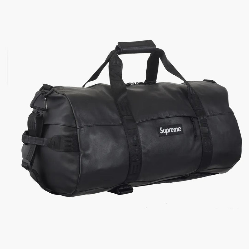 Leather Duffle Bag Black