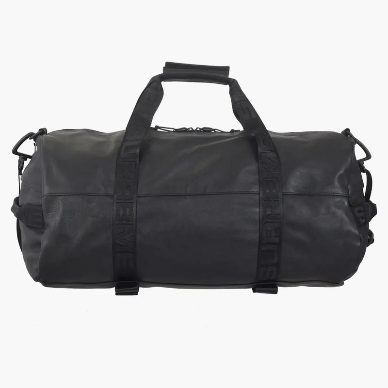 Leather Duffle Bag Black