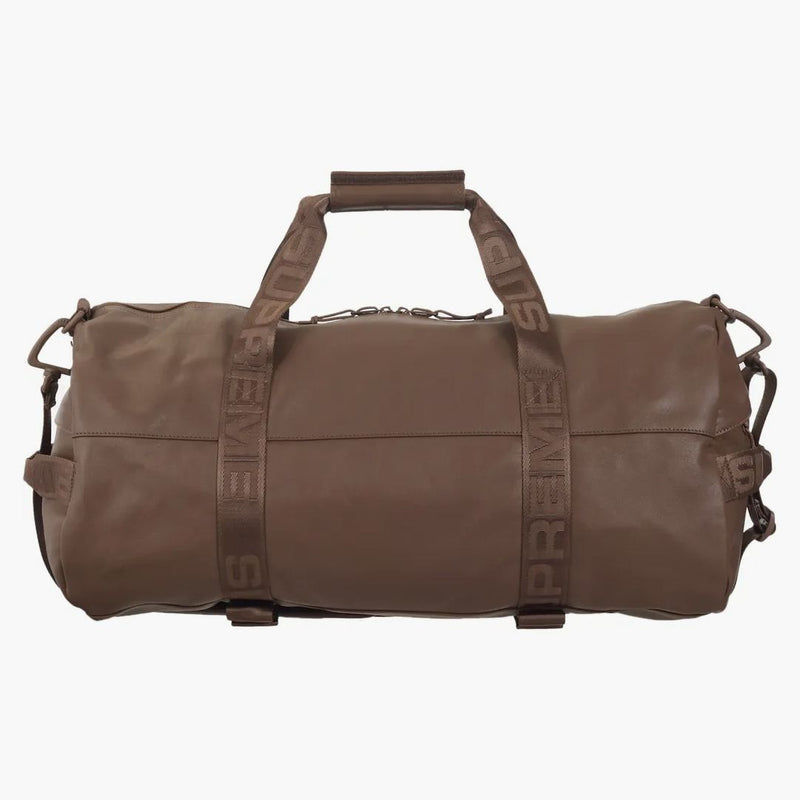 Leather Duffle Bag Brown