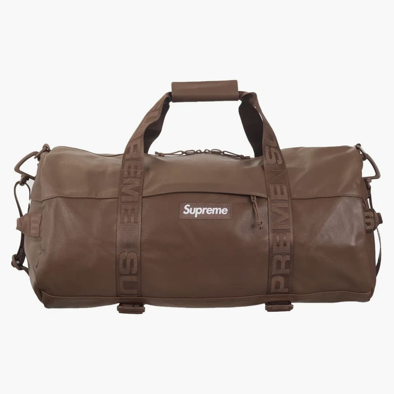 Leather Duffle Bag Brown