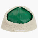 Supreme Leather Earflap Box Logo New Era Green