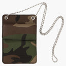 Supreme Leather Id Holder + Wallet Woodland Camo