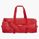 Supreme Leather Large Duffle Bag Red