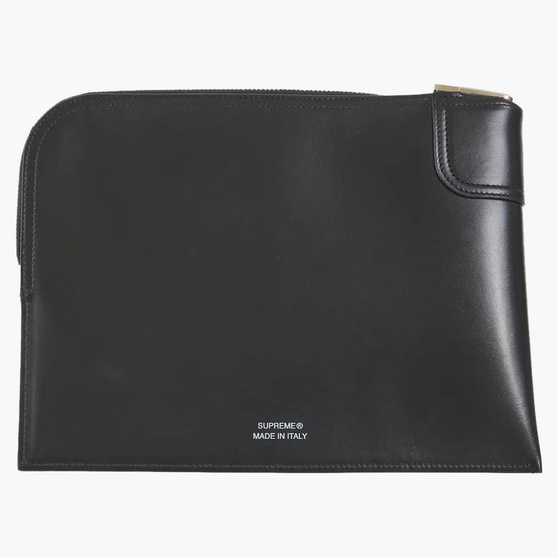 Supreme Leather Money Bag (fw25) Black