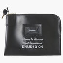 Supreme Leather Money Bag (fw25) Black