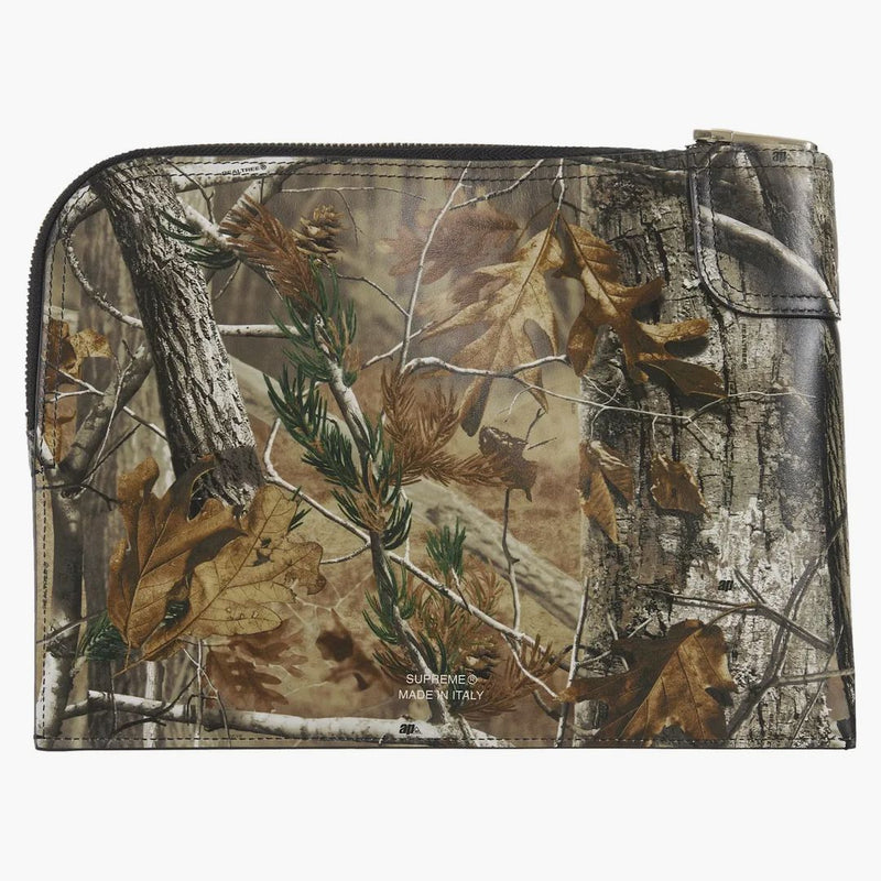 Supreme Leather Money Bag (fw25) Realtree Hardwoods Camo
