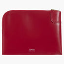 Supreme Leather Money Bag (fw25) Red