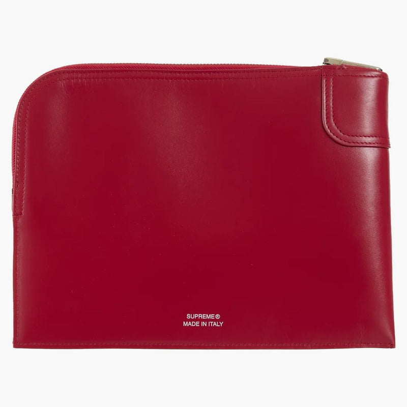 Supreme Leather Money Bag (fw25) Red