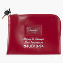 Supreme Leather Money Bag (fw25) Red