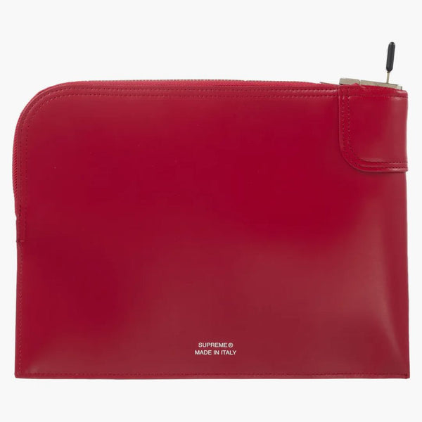 Supreme Leather Money Bag Red