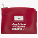 Supreme Leather Money Bag Red