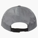 Supreme de cuero parche 6 panel gris