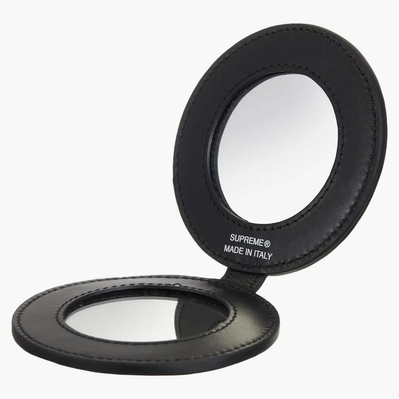 Supreme Leather Pocket Mirror Black