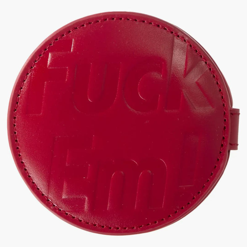 Supreme Leather Pocket Mirror Red