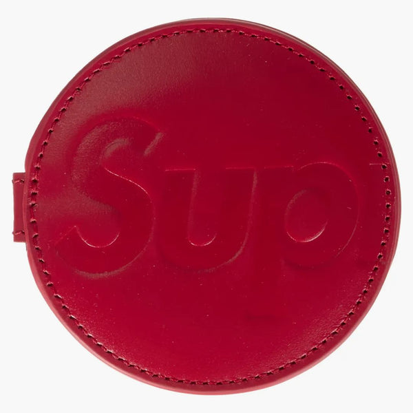 Supreme Leather Pocket Mirror Red