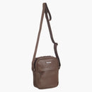 Borsa a tracolla in pelle marrone