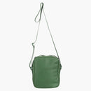 Kožená taška na rameno zelená